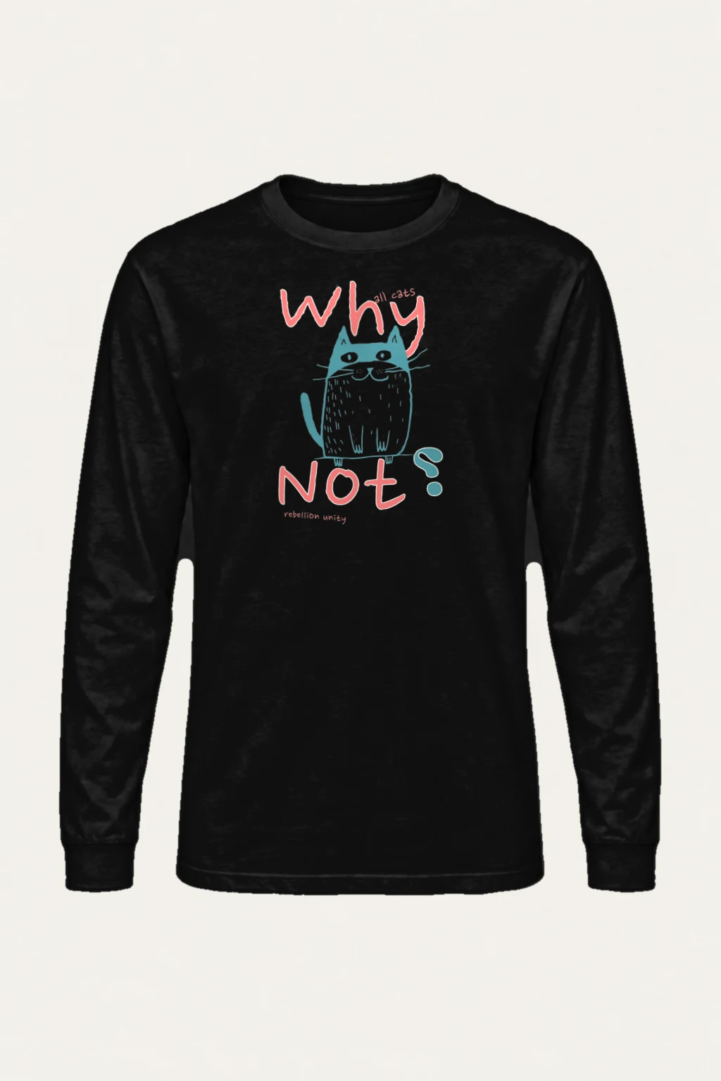"Why Noy Cat" Unisex Longsleeve T-shirt | Gildan 2400