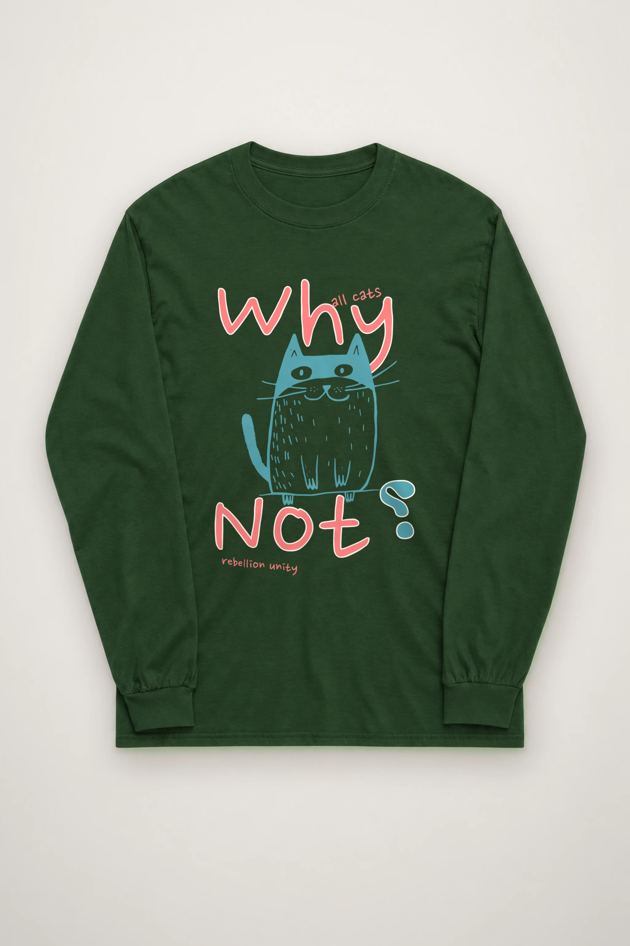 "Why Noy Cat" Unisex Longsleeve T-shirt