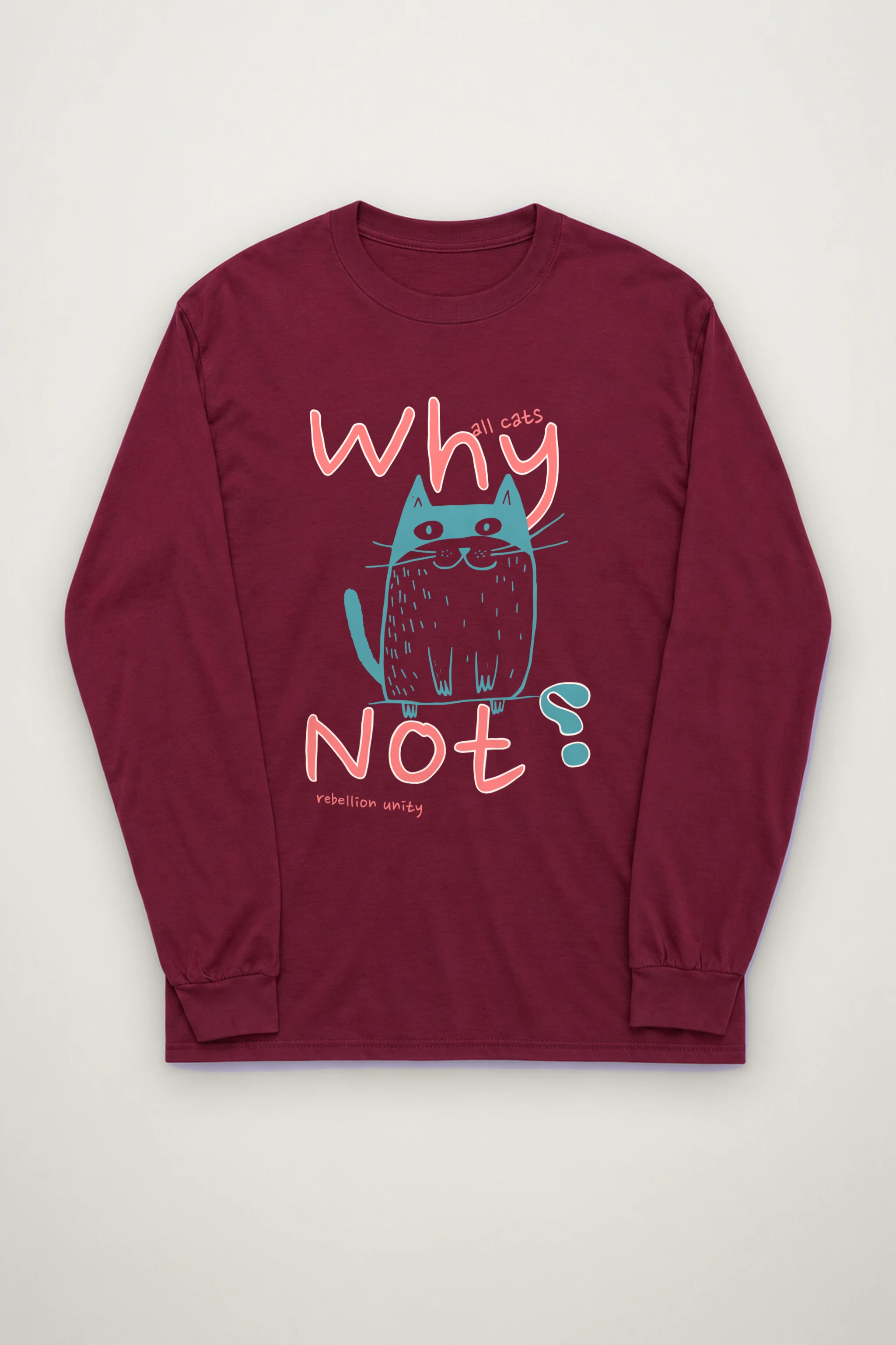 "Why Noy Cat" Unisex Longsleeve T-shirt