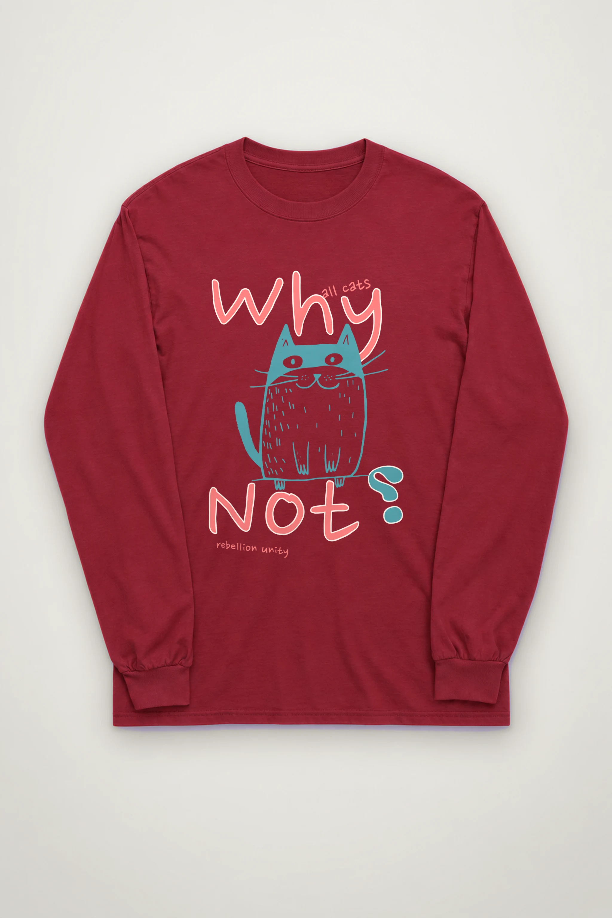 "Why Noy Cat" Unisex Longsleeve T-shirt