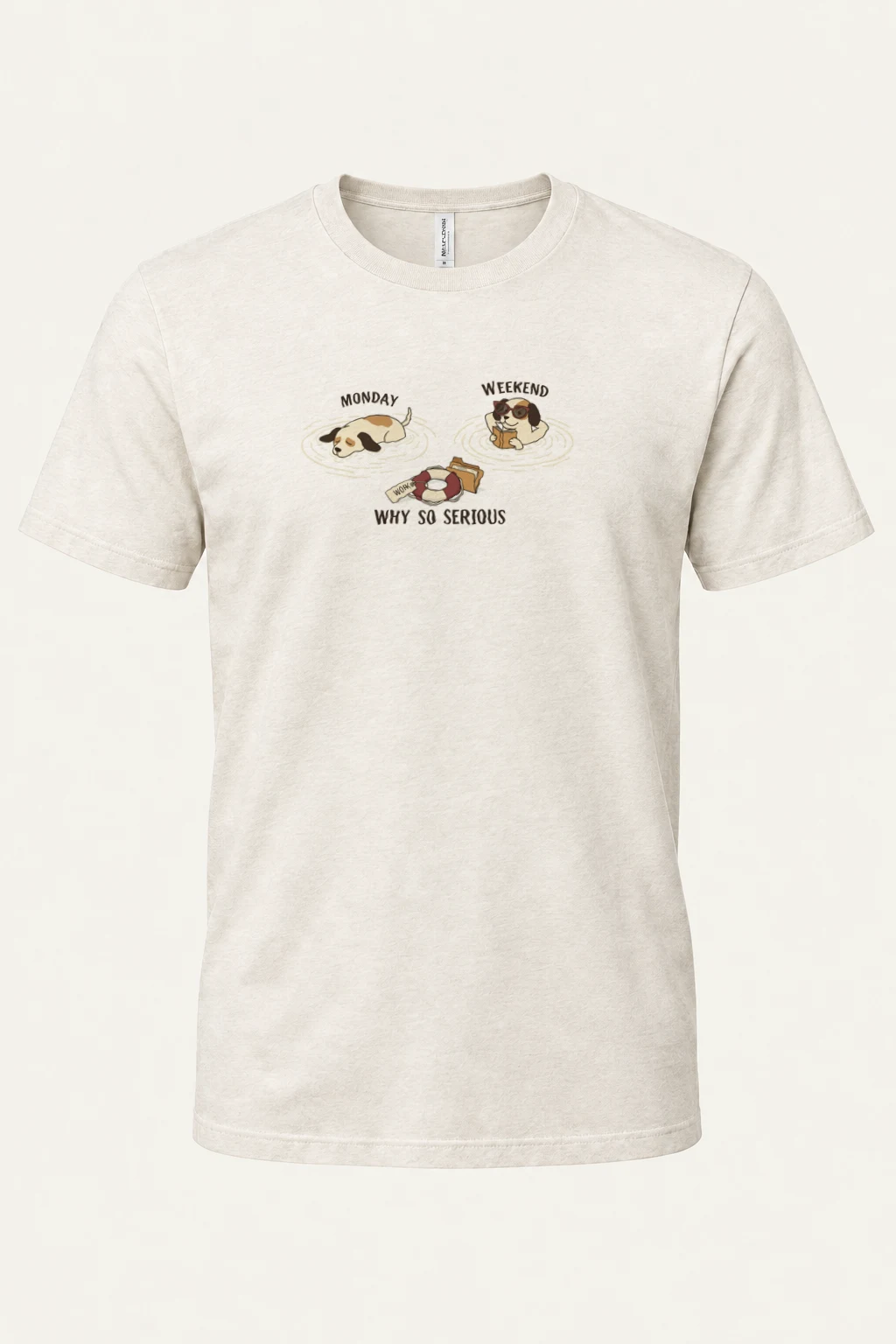 "Why So Serious" Heavyweight Unisex Crewneck T-shirt | Gildan 5000