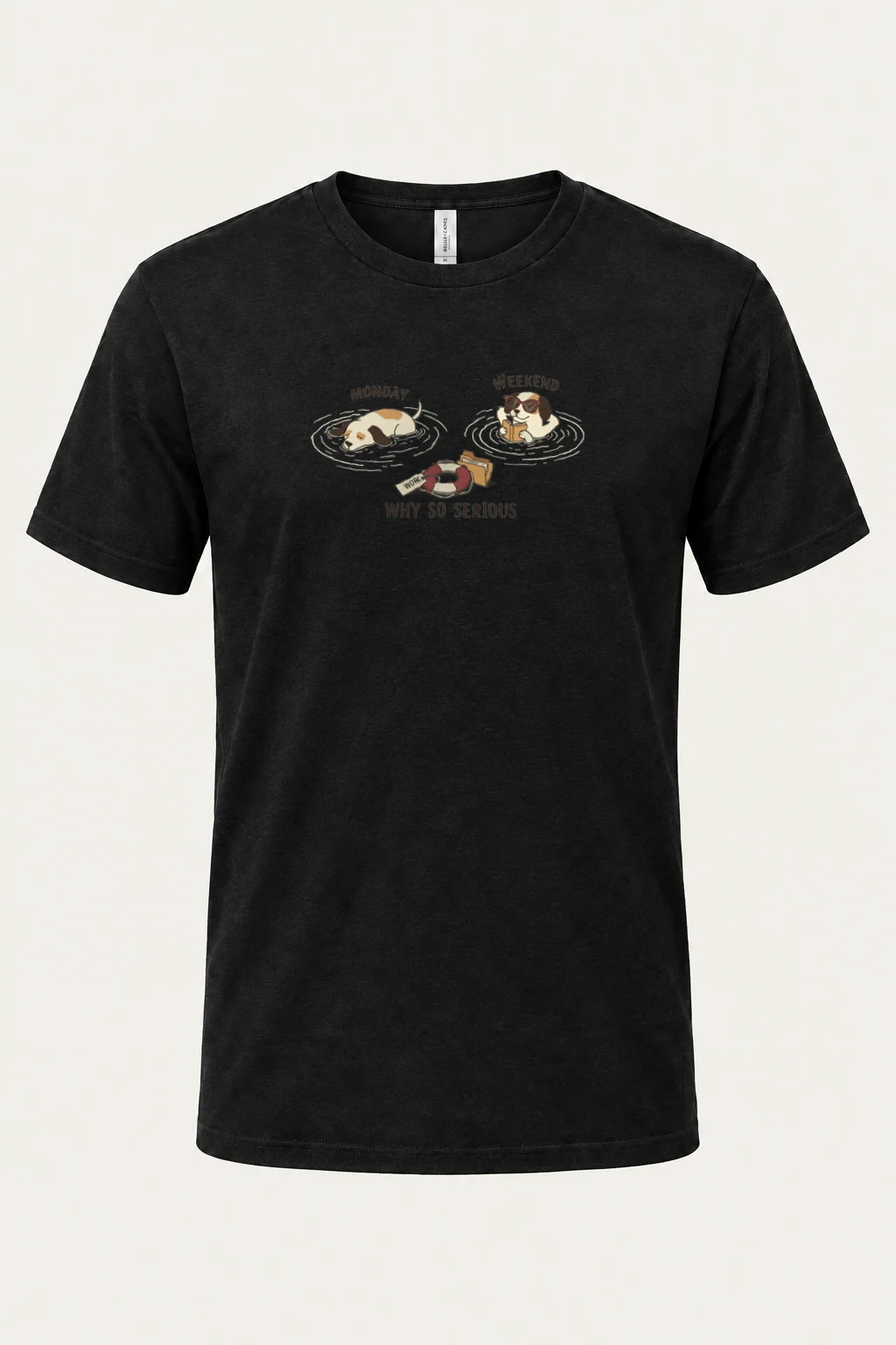 "Why So Serious" Heavyweight Unisex Crewneck T-shirt | Gildan 5000