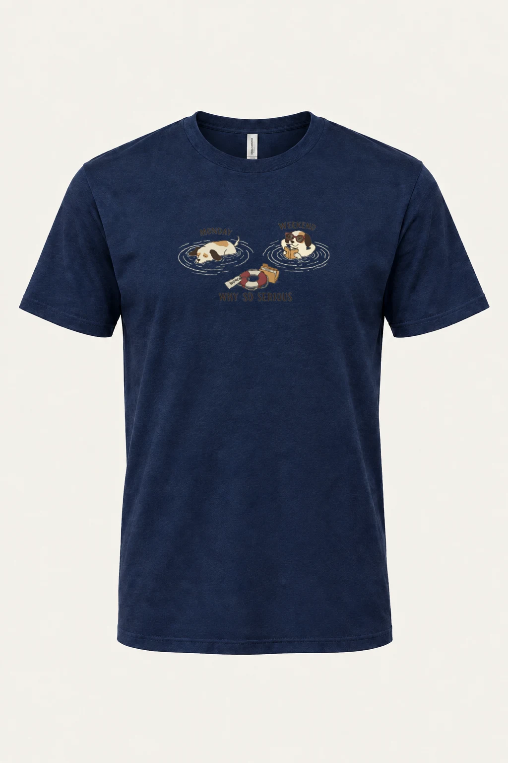 "Why So Serious" Heavyweight Unisex Crewneck T-shirt | Gildan 5000