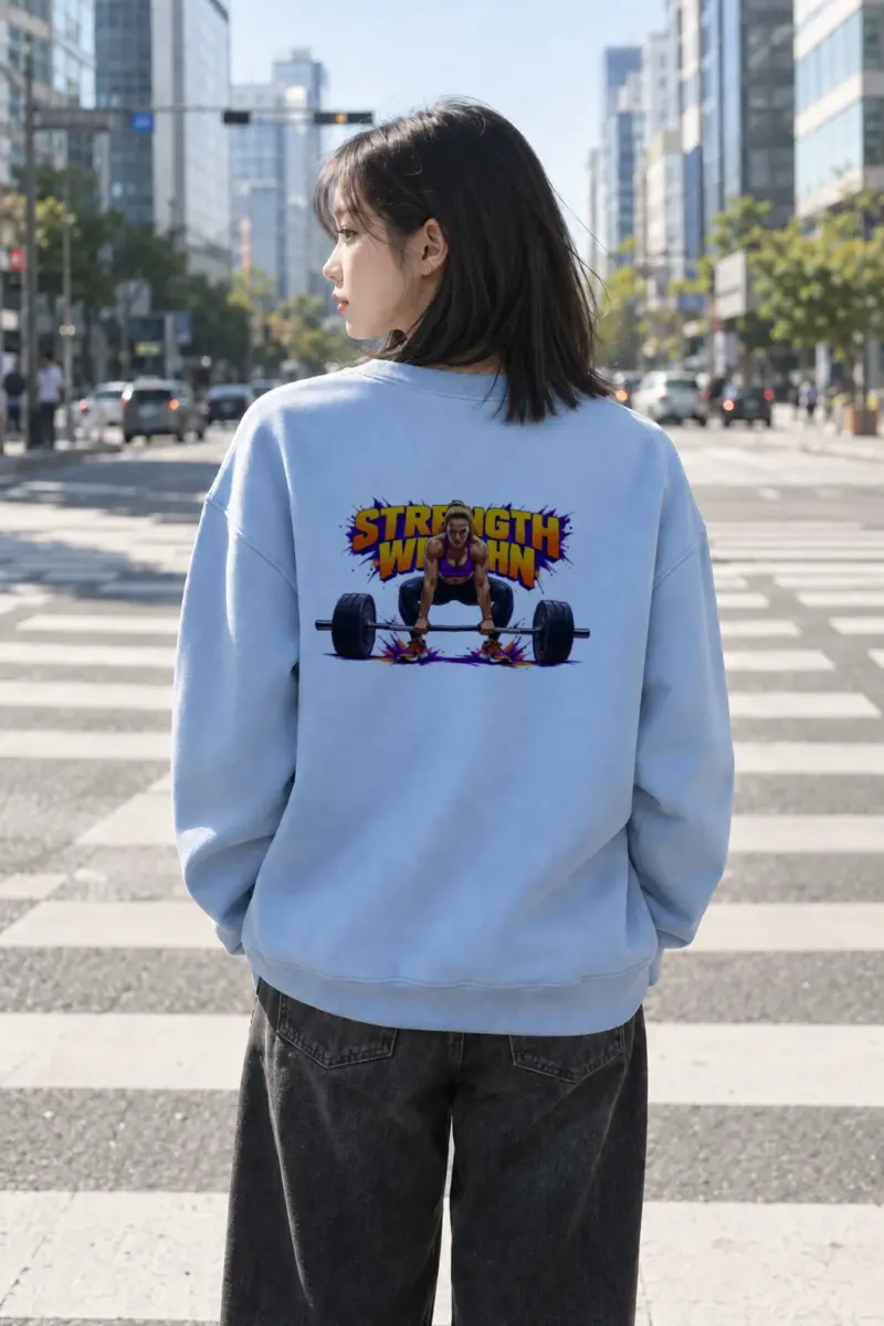 "Wide Stance Lifter" Heavy Blend Unisex Crewneck Sweatshirt | Gildan 18000