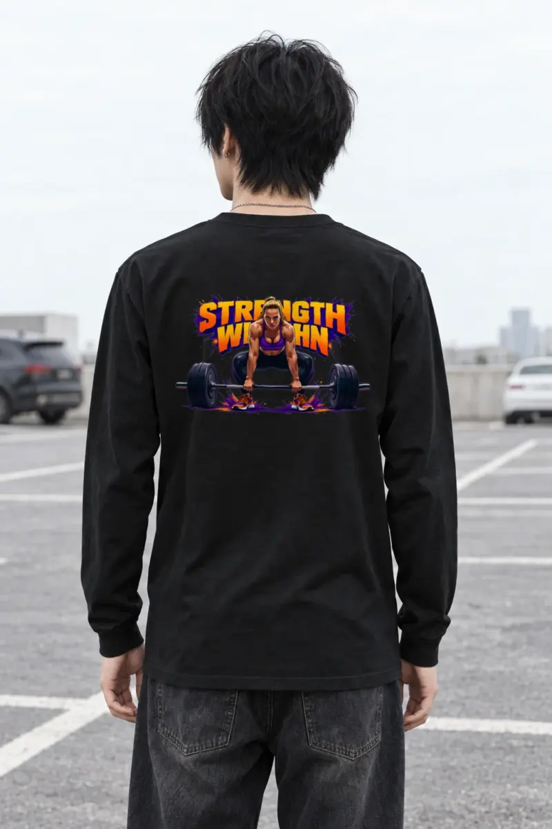 "Wide Stance Lifter" Unisex Longsleeve T-shirt