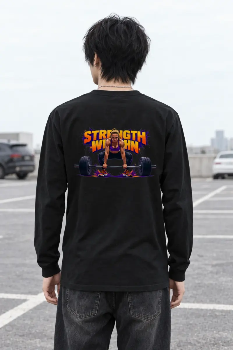 "Wide Stance Lifter" Unisex Longsleeve T-shirt