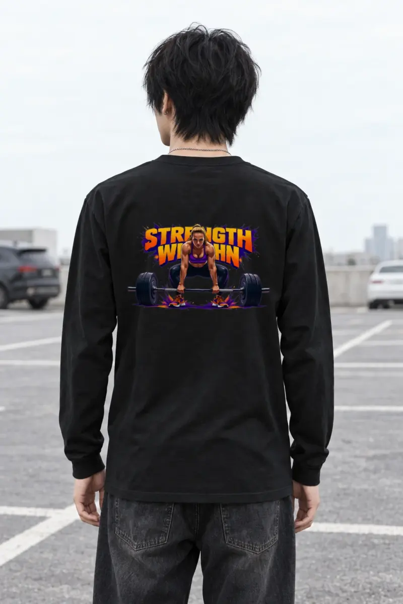 "Wide Stance Lifter" Unisex Longsleeve T-shirt