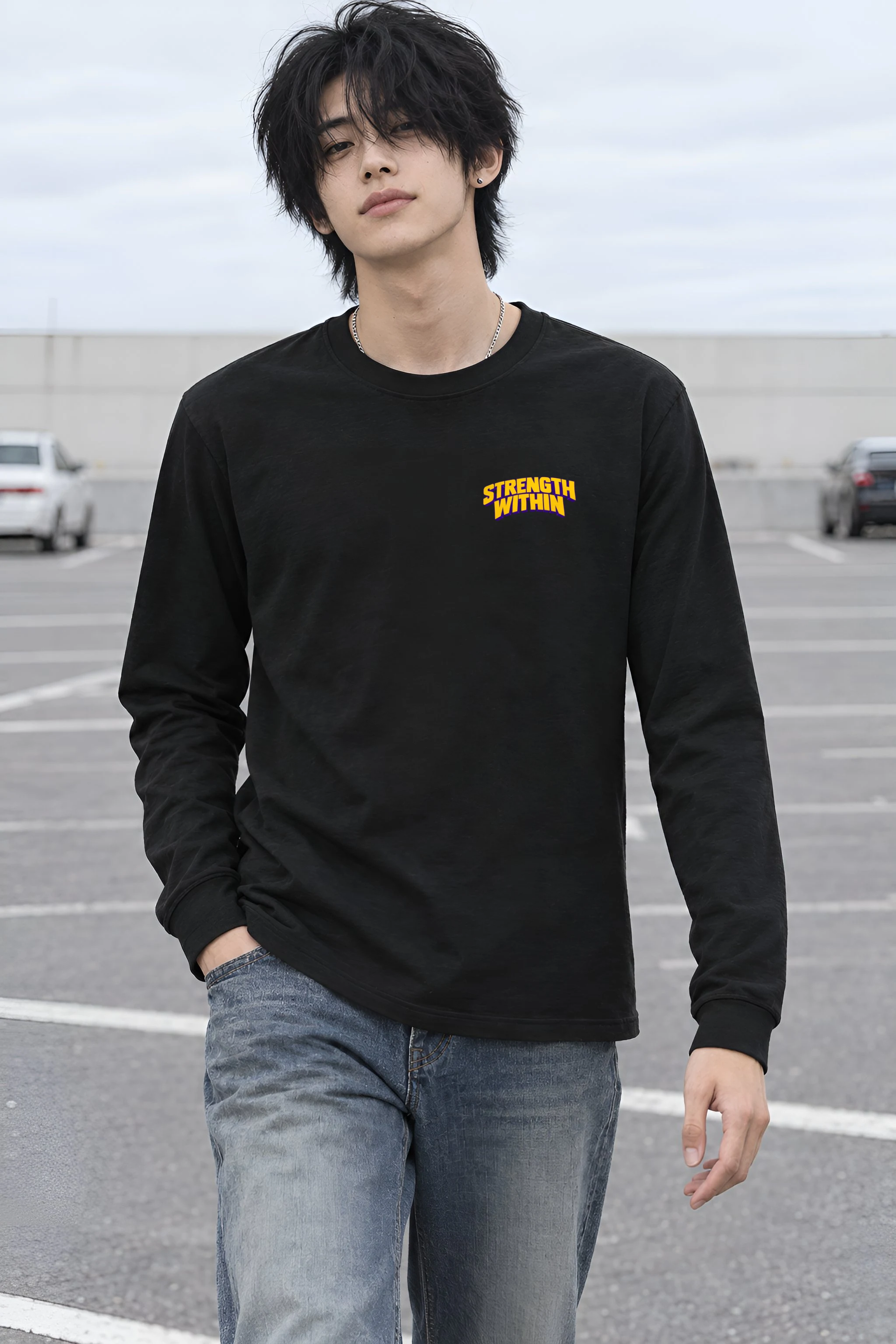"Wide Stance Lifter" Unisex Longsleeve T-shirt