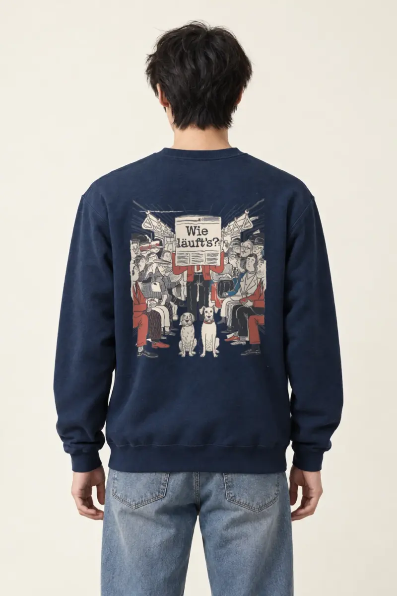 "Wie Läuft’s Subway" Heavy Blend Unisex Crewneck Sweatshirt | Gildan 18000