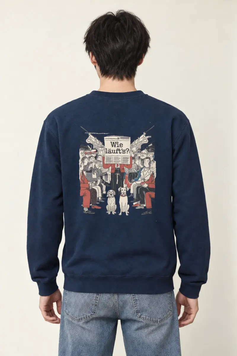 "Wie Läuft’s Subway" Heavy Blend Unisex Crewneck Sweatshirt