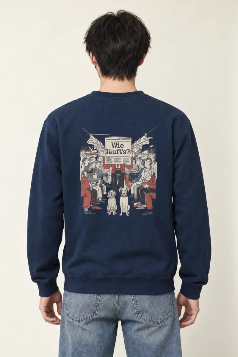 "Wie Läuft’s Subway" Heavy Blend Unisex Crewneck Sweatshirt