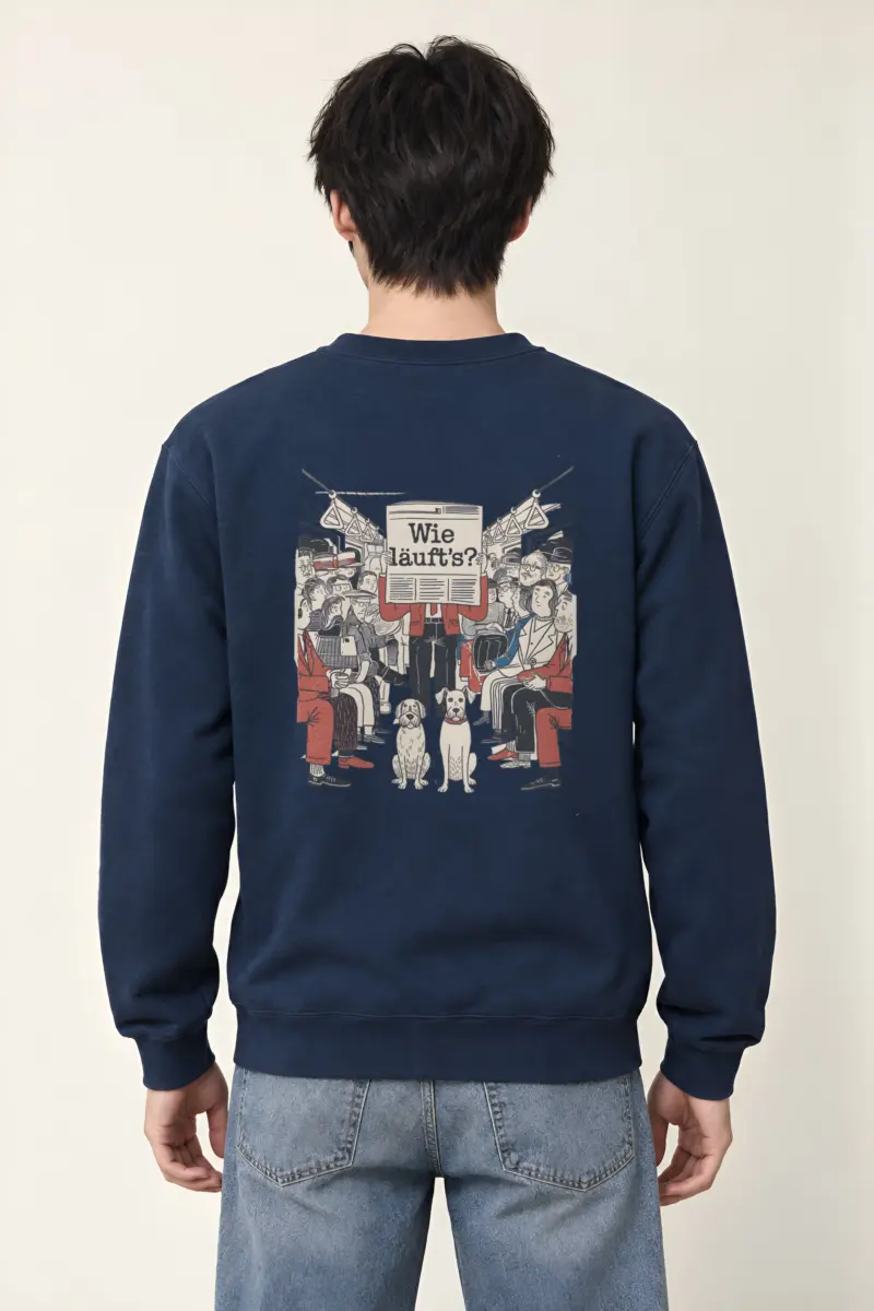 "Wie Läuft’s Subway" Heavy Blend Unisex Crewneck Sweatshirt