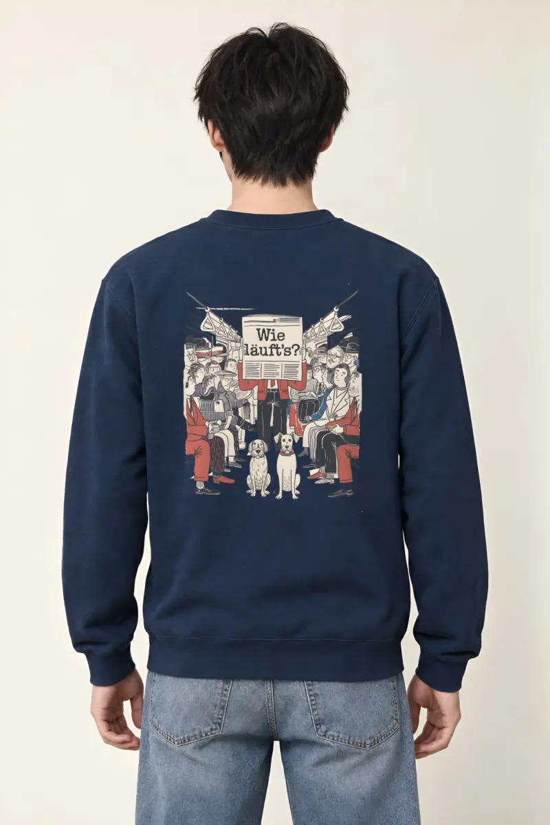 "Wie Läuft’s Subway" Heavy Blend Unisex Crewneck Sweatshirt