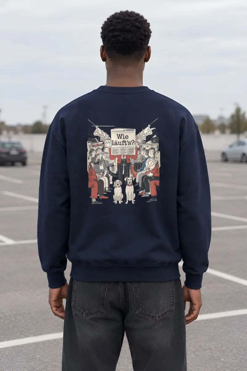 "Wie Läuft’s Subway" Heavy Blend Unisex Crewneck Sweatshirt