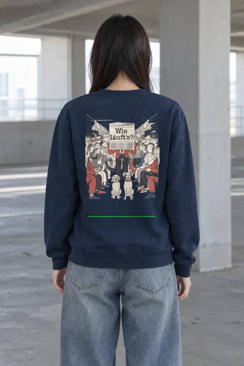 "Wie Läuft’s Subway" Heavy Blend Unisex Crewneck Sweatshirt | Gildan 18000