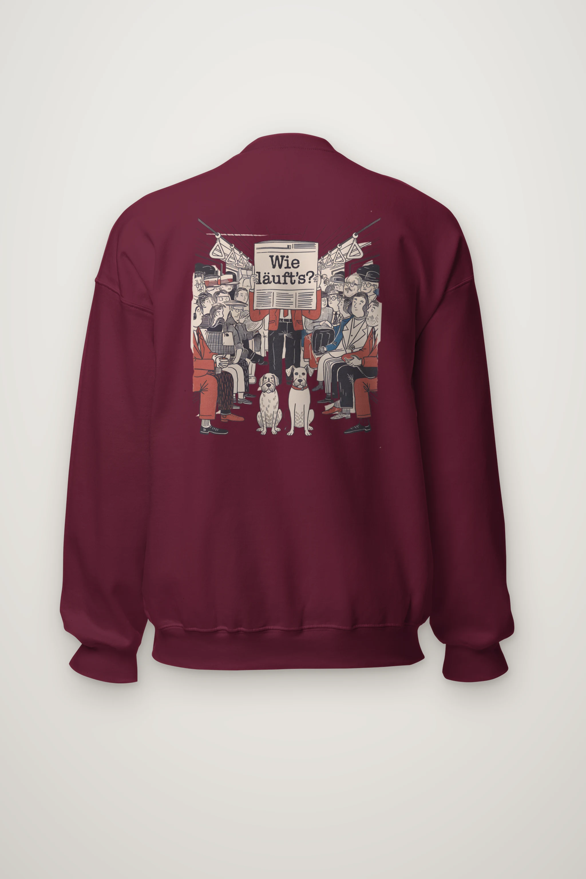 "Wie Läuft’s Subway" Heavy Blend Unisex Crewneck Sweatshirt