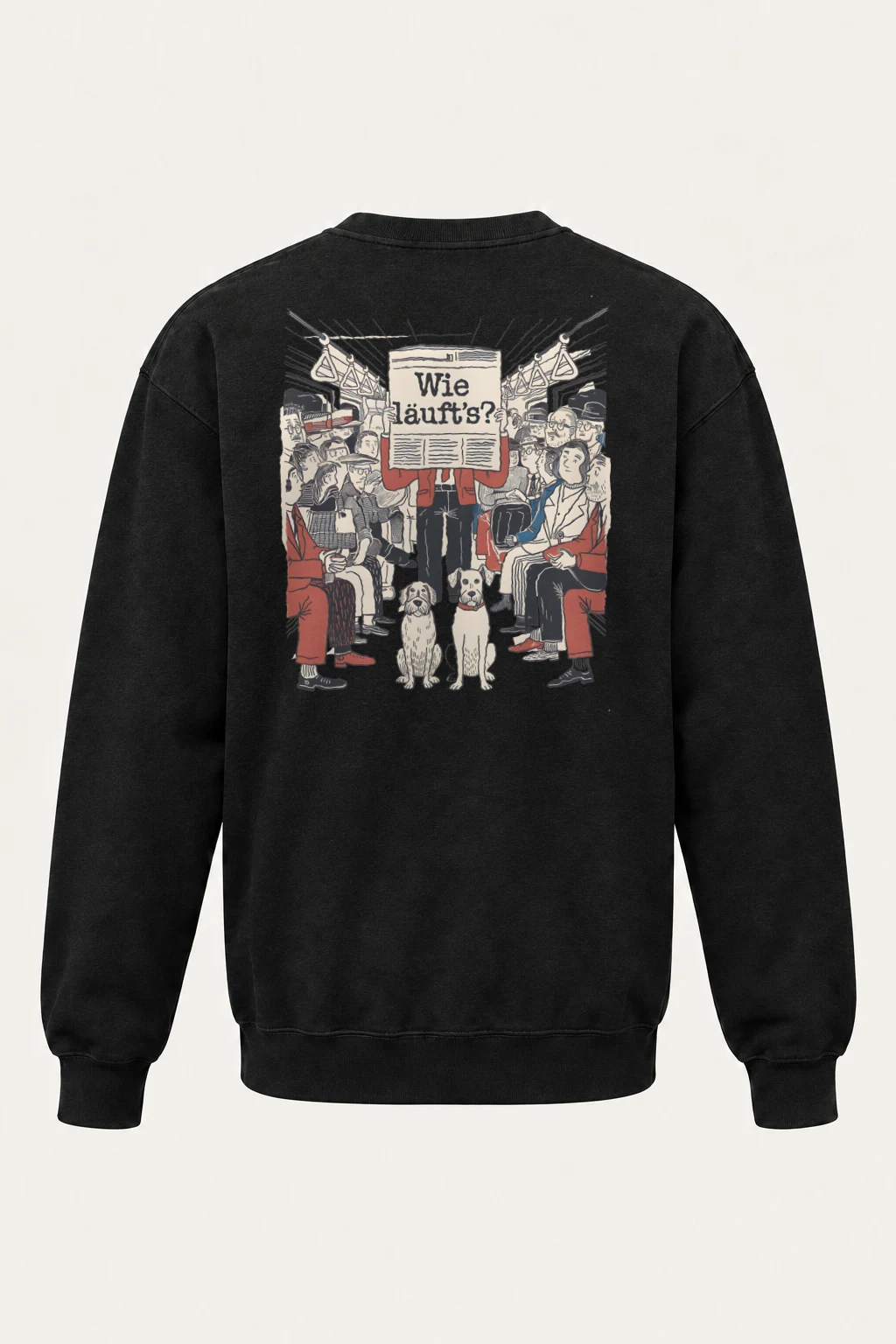 "Wie Läuft’s Subway" Heavy Blend Unisex Crewneck Sweatshirt | Gildan 18000