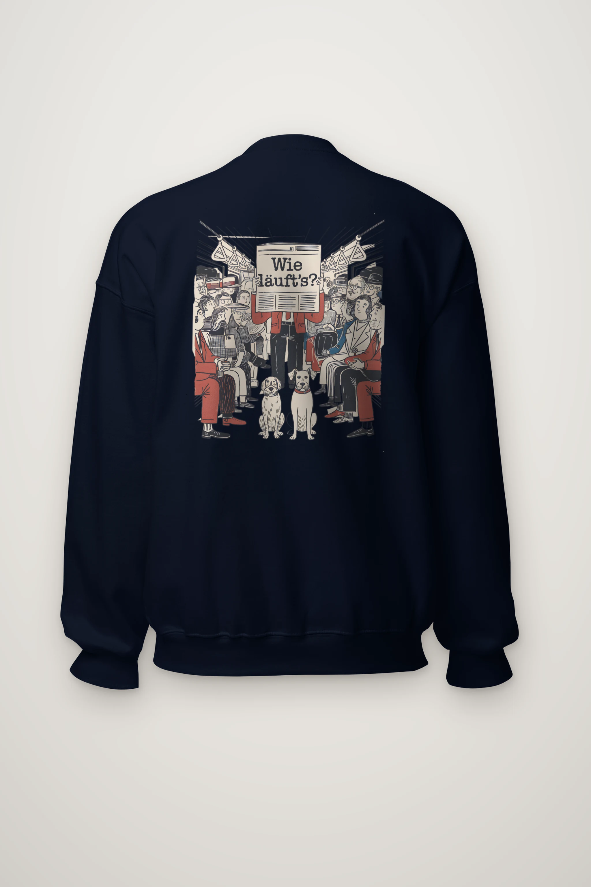 "Wie Läuft’s Subway" Heavy Blend Unisex Crewneck Sweatshirt