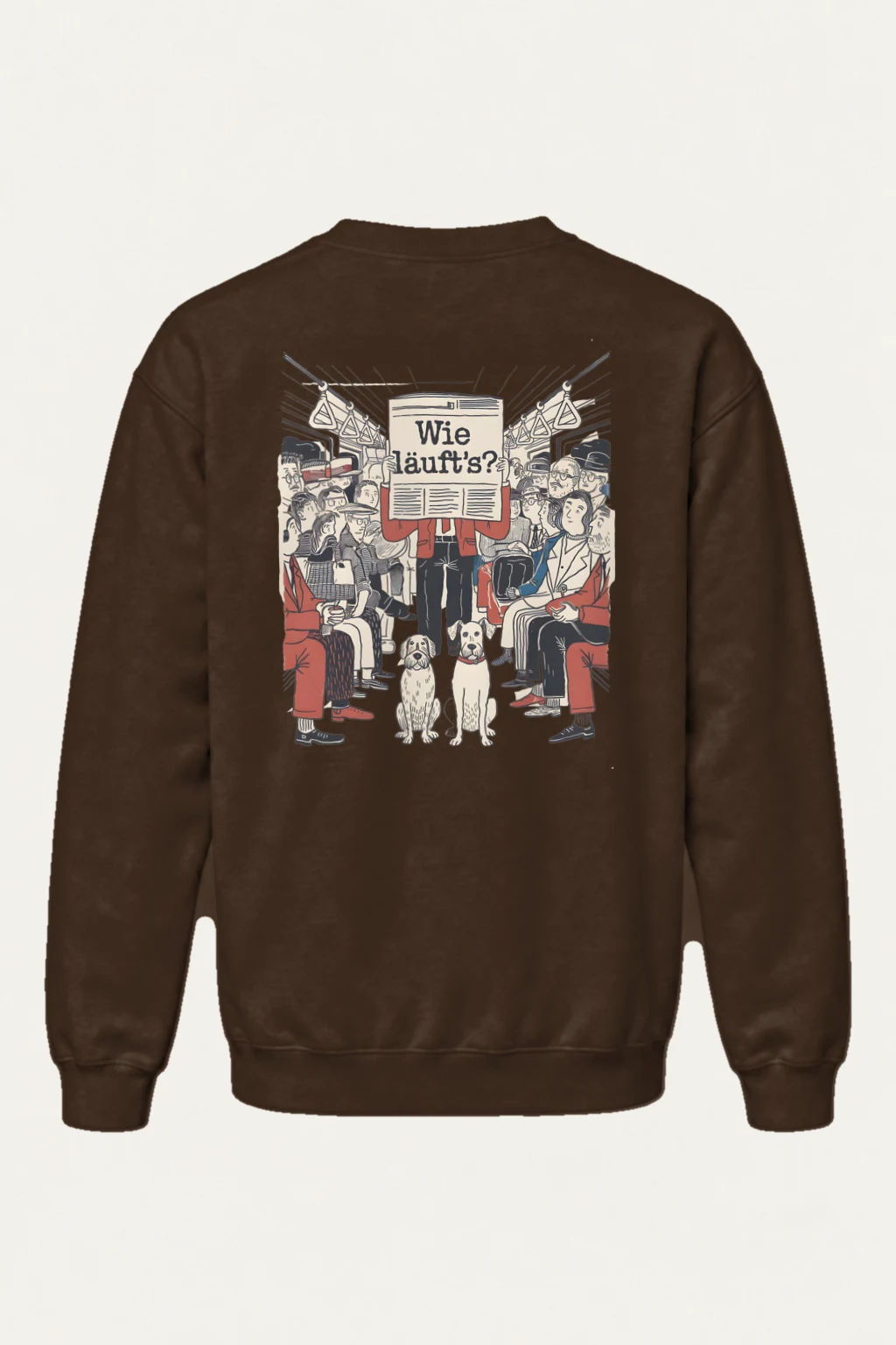 "Wie Läuft’s Subway" Heavy Blend Unisex Crewneck Sweatshirt | Gildan 18000