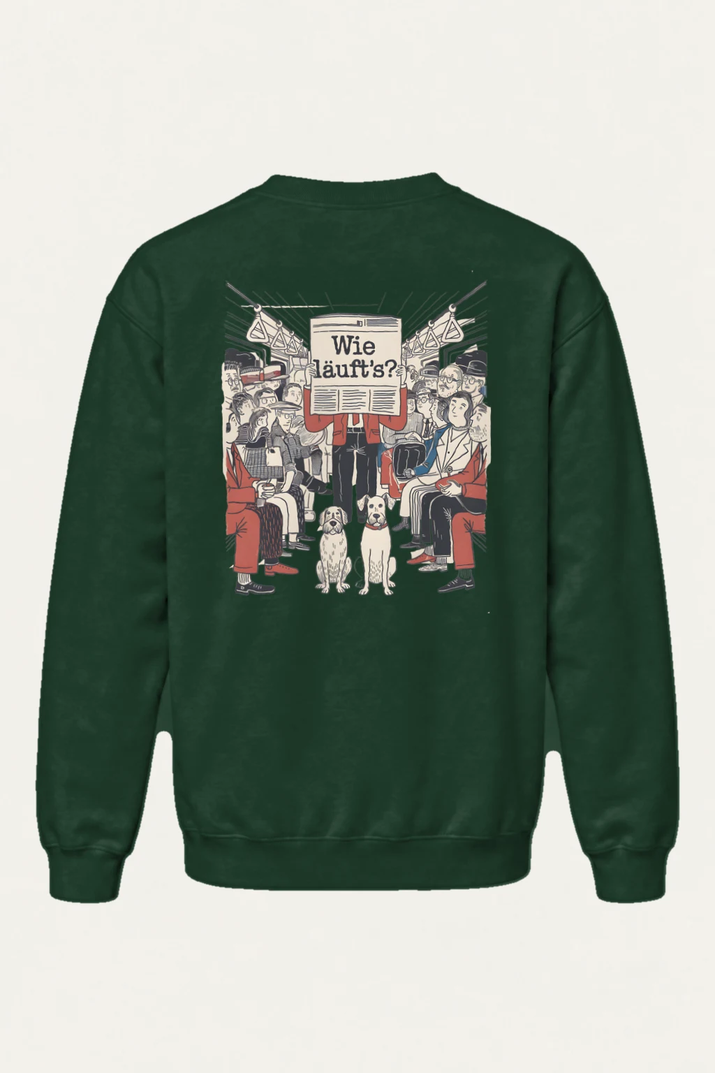 "Wie Läuft’s Subway" Heavy Blend Unisex Crewneck Sweatshirt | Gildan 18000