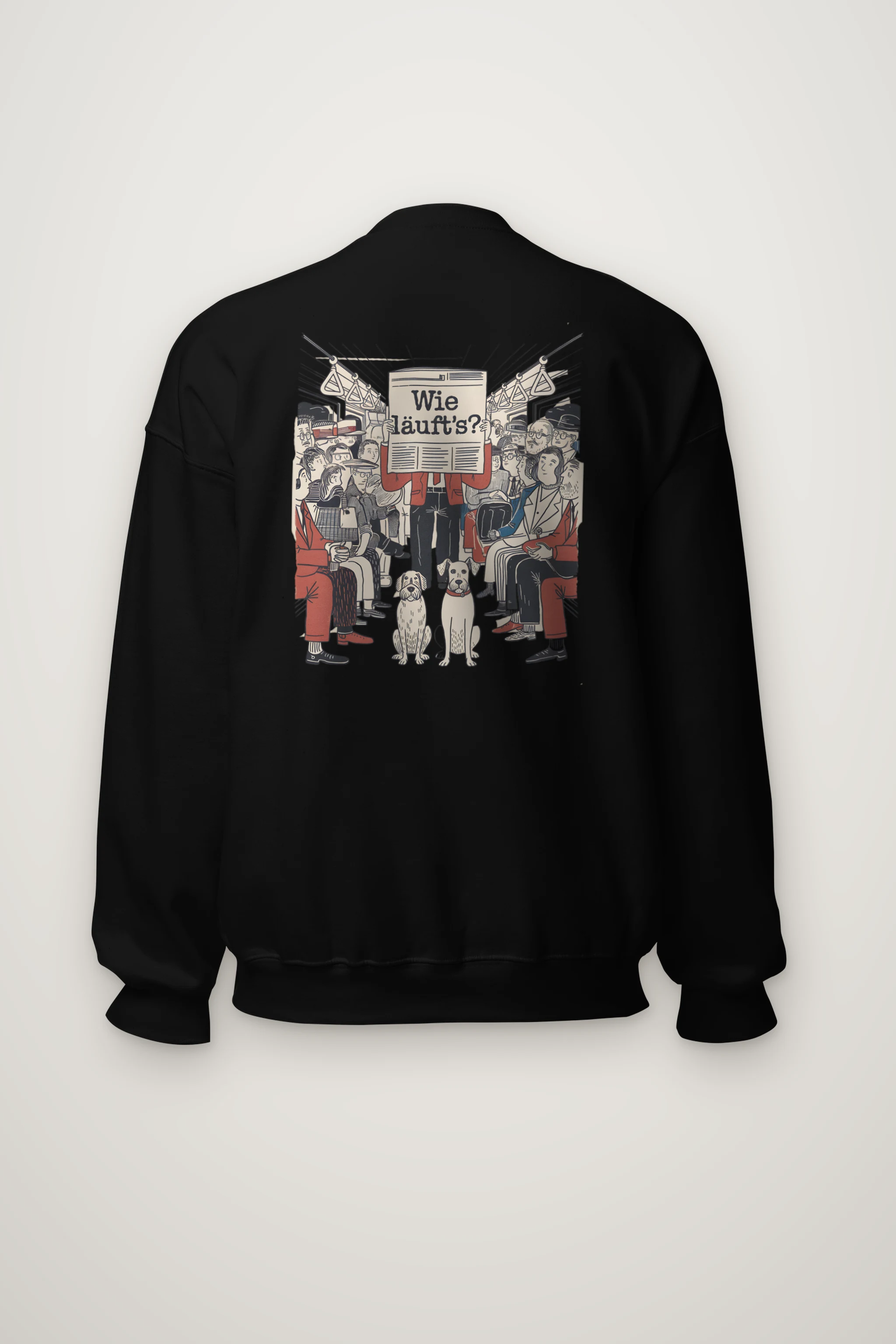 "Wie Läuft’s Subway" Heavy Blend Unisex Crewneck Sweatshirt