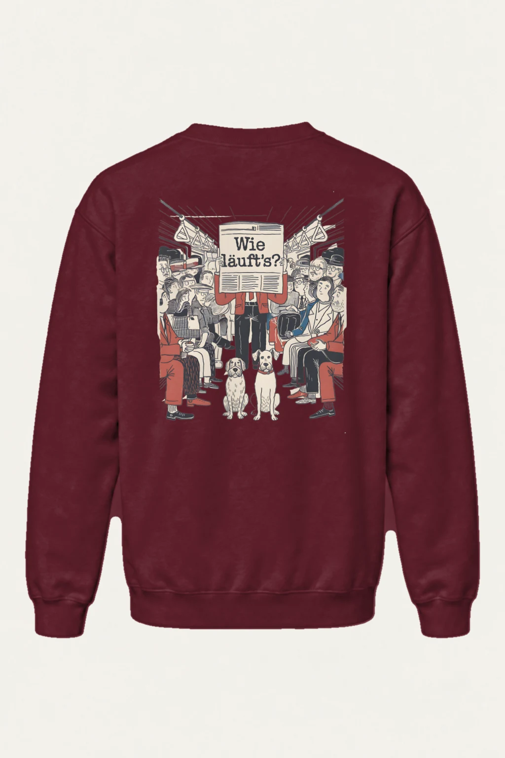 "Wie Läuft’s Subway" Heavy Blend Unisex Crewneck Sweatshirt | Gildan 18000