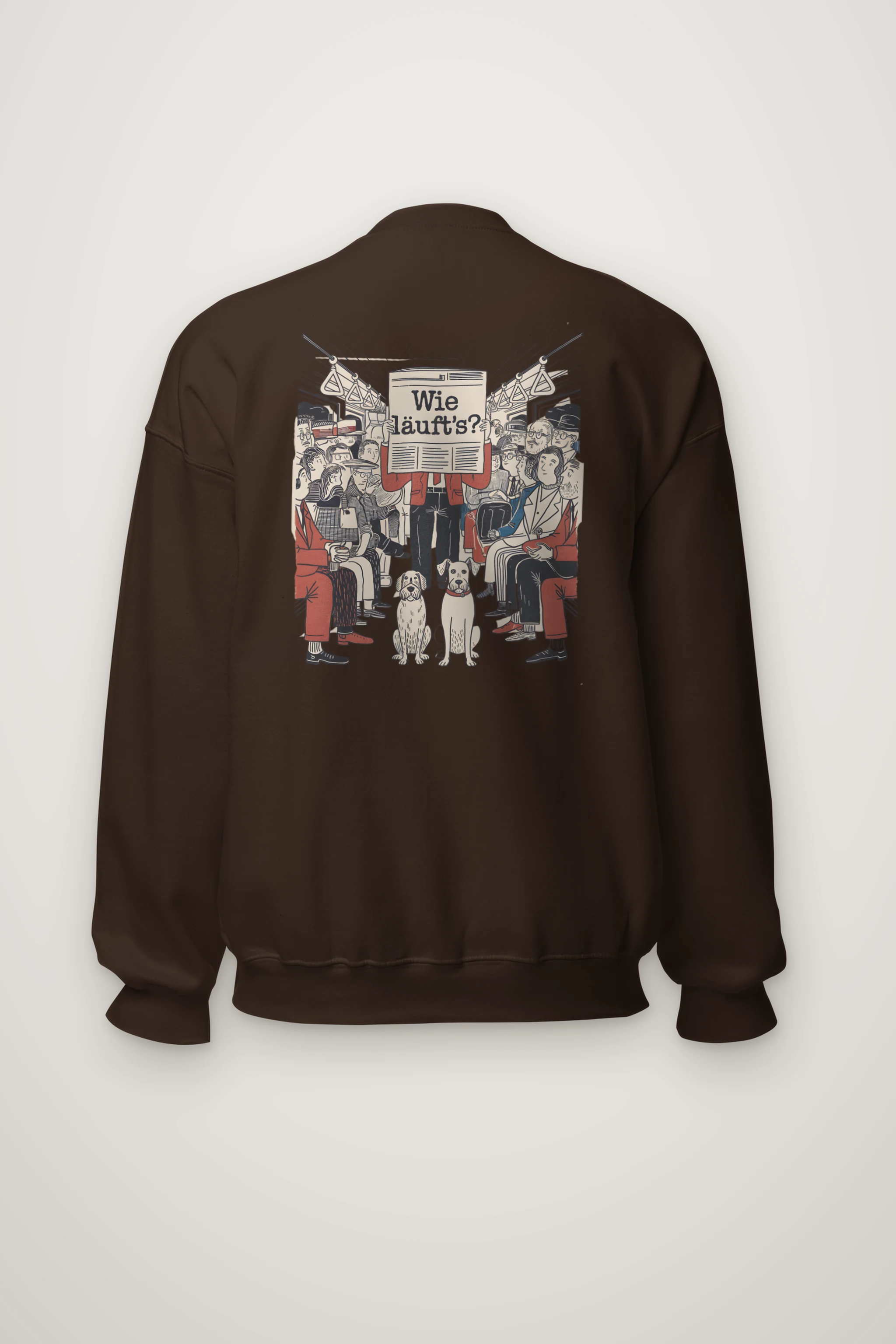 "Wie Läuft’s Subway" Heavy Blend Unisex Crewneck Sweatshirt