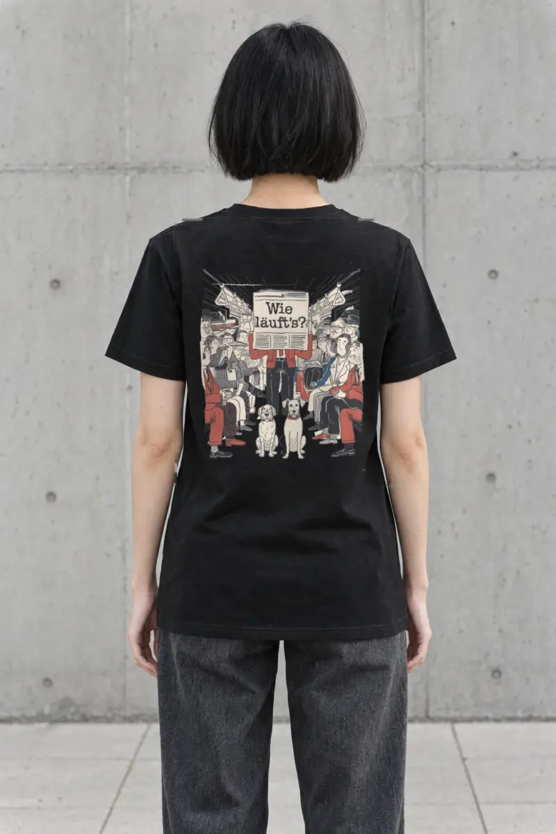 "Wie Läuft’s Subway" Heavyweight Unisex Crewneck T-shirt