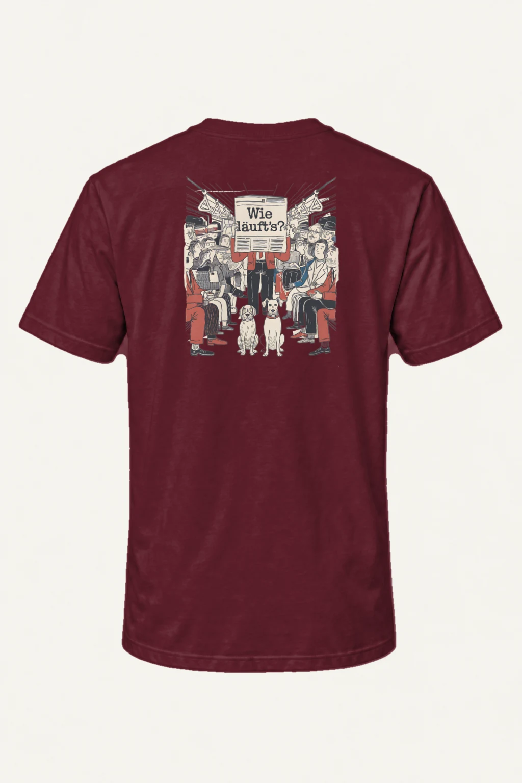 "Wie Läuft’s Subway" Heavyweight Unisex Crewneck T-shirt | Gildan 5000