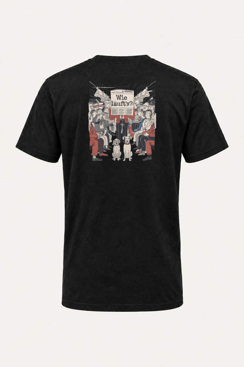 "Wie Läuft’s Subway" Heavyweight Unisex Crewneck T-shirt | Gildan 5000