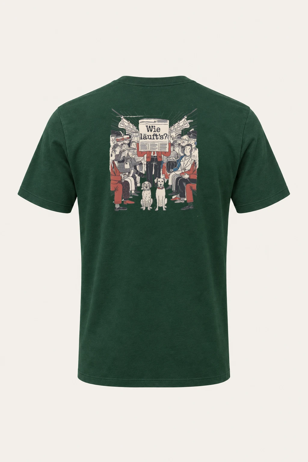 "Wie Läuft’s Subway" Heavyweight Unisex Crewneck T-shirt | Gildan 5000