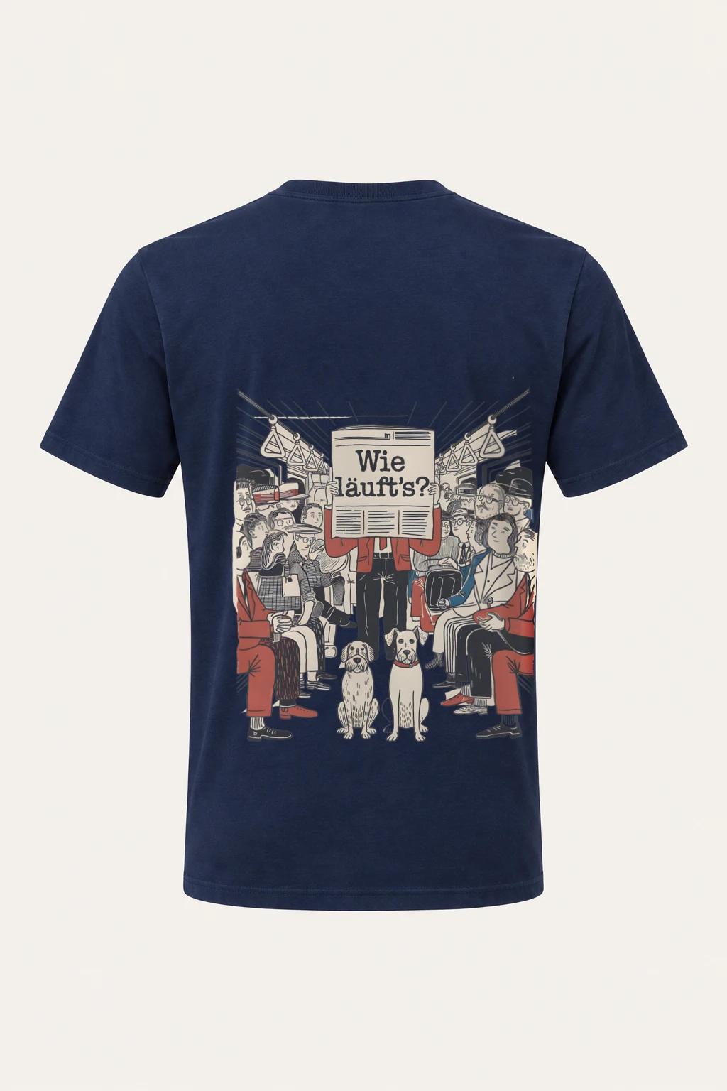 "Wie Läuft’s Subway" Heavyweight Unisex Crewneck T-shirt | Gildan 5000