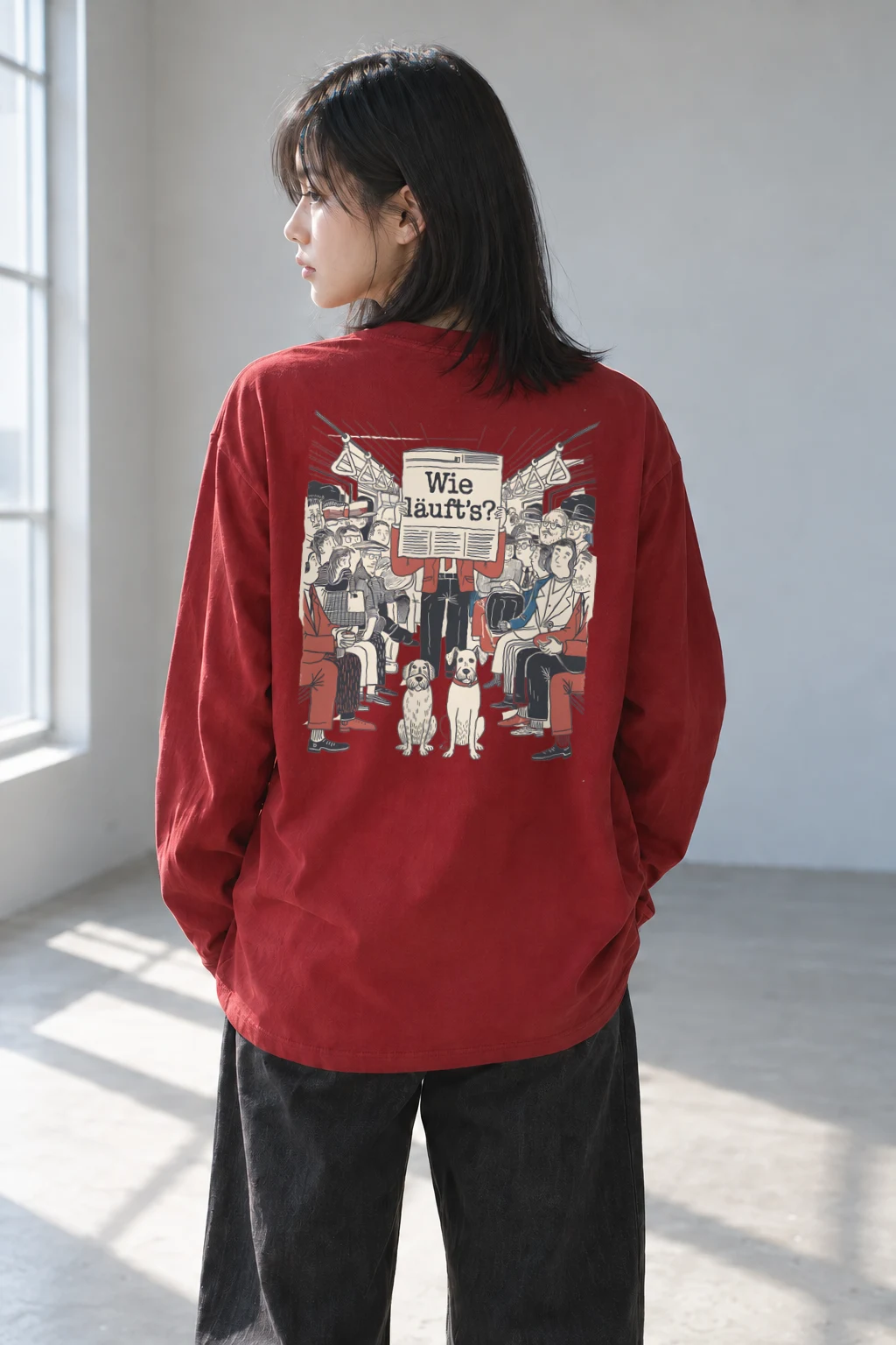"Wie Läuft’s Subway" Unisex Longsleeve T-shirt | Gildan 2400