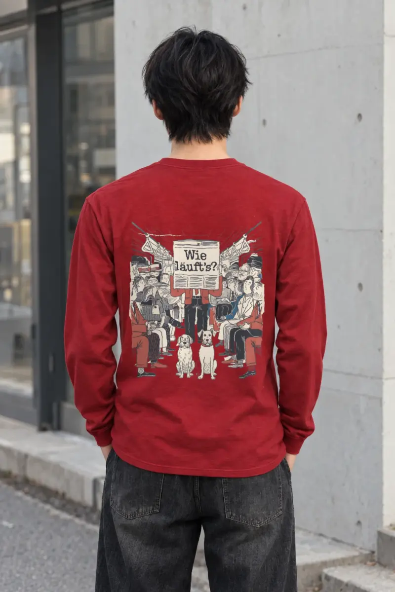 "Wie Läuft’s Subway" Unisex Longsleeve T-shirt