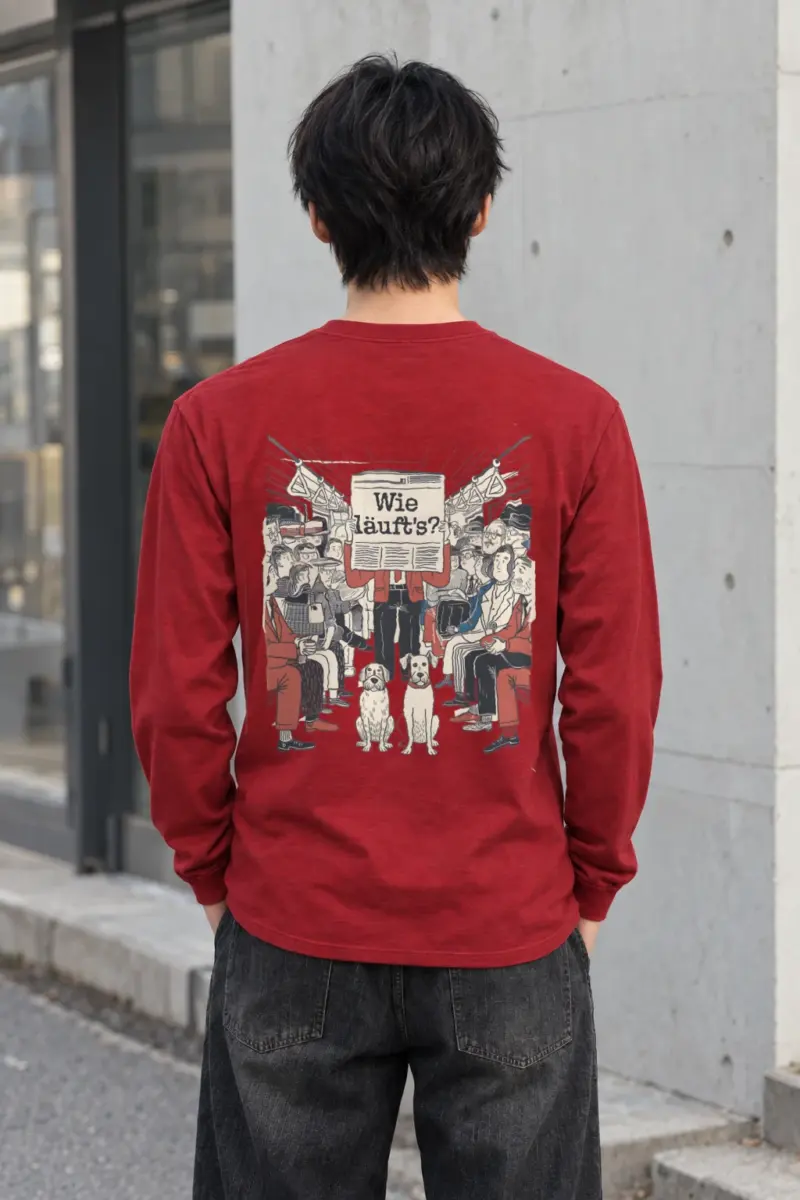 "Wie Läuft’s Subway" Unisex Longsleeve T-shirt