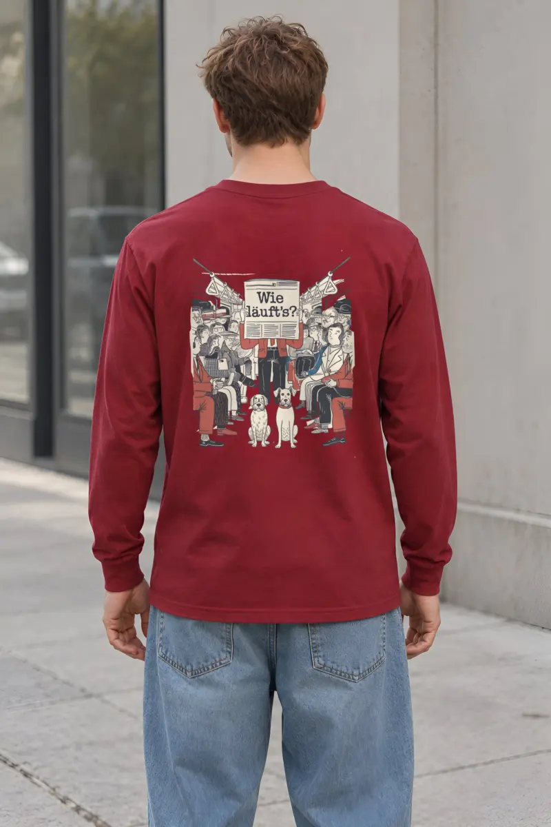 "Wie Läuft’s Subway" Unisex Longsleeve T-shirt
