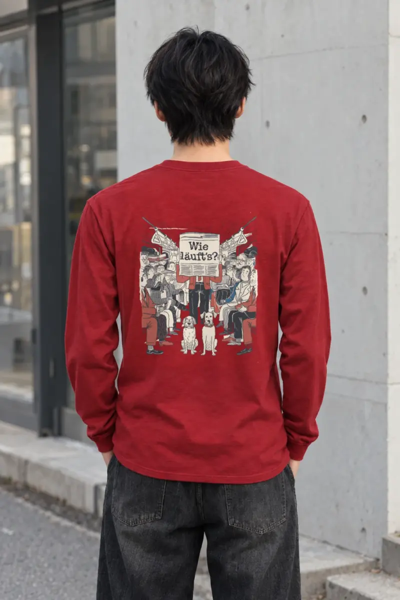"Wie Läuft’s Subway" Unisex Longsleeve T-shirt