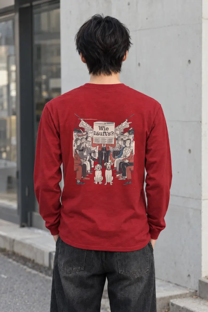 "Wie Läuft’s Subway" Unisex Longsleeve T-shirt