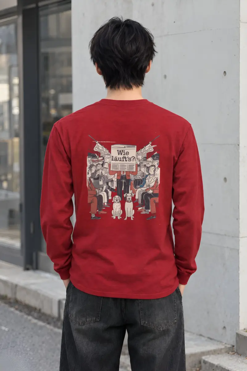 "Wie Läuft’s Subway" Unisex Longsleeve T-shirt