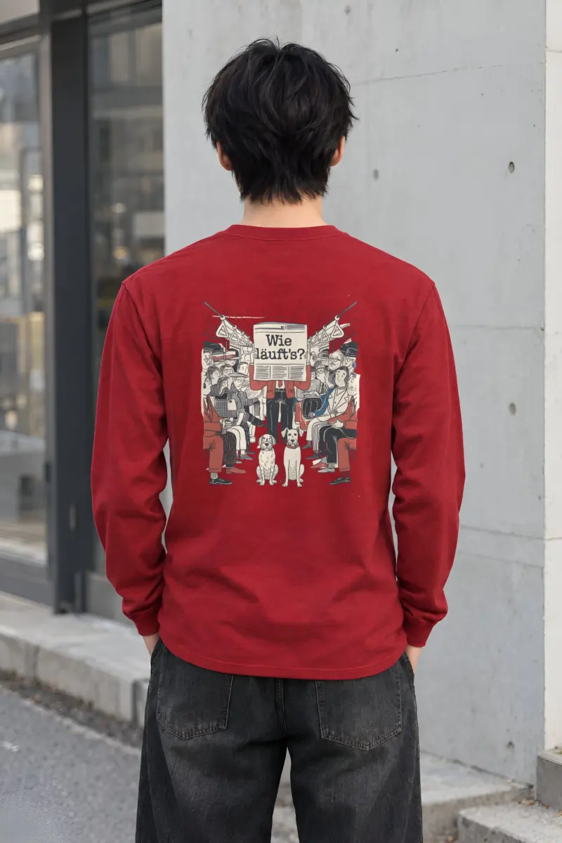 "Wie Läuft’s Subway" Unisex Longsleeve T-shirt