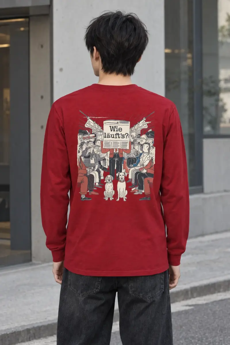 "Wie Läuft’s Subway" Unisex Longsleeve T-shirt
