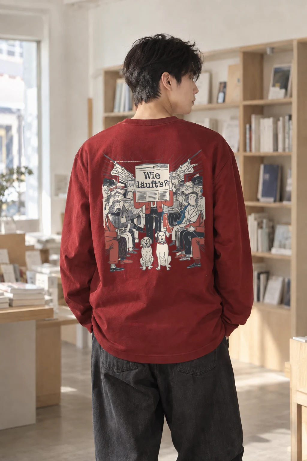 "Wie Läuft’s Subway" Unisex Longsleeve T-shirt | Gildan 2400