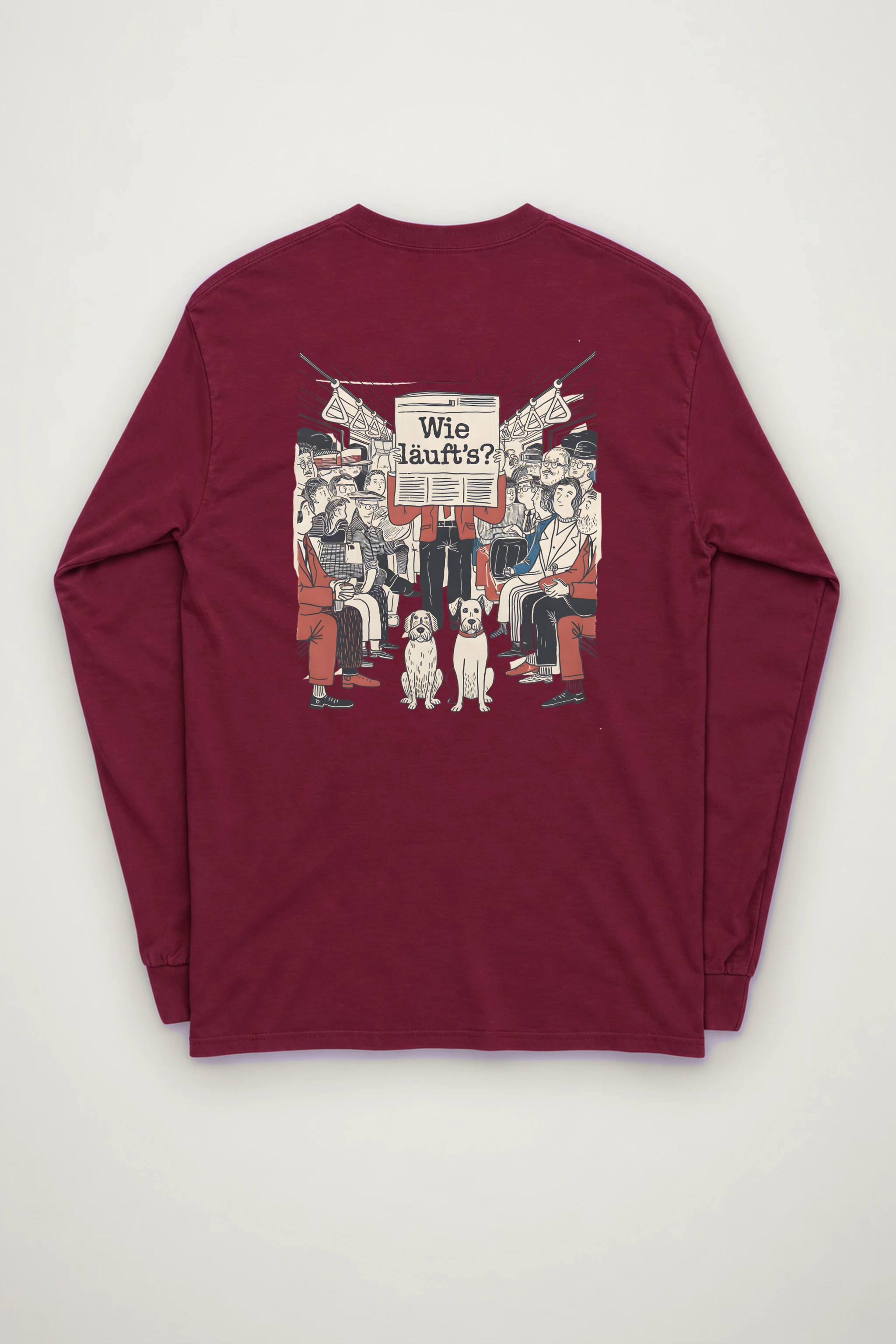 "Wie Läuft’s Subway" Unisex Longsleeve T-shirt
