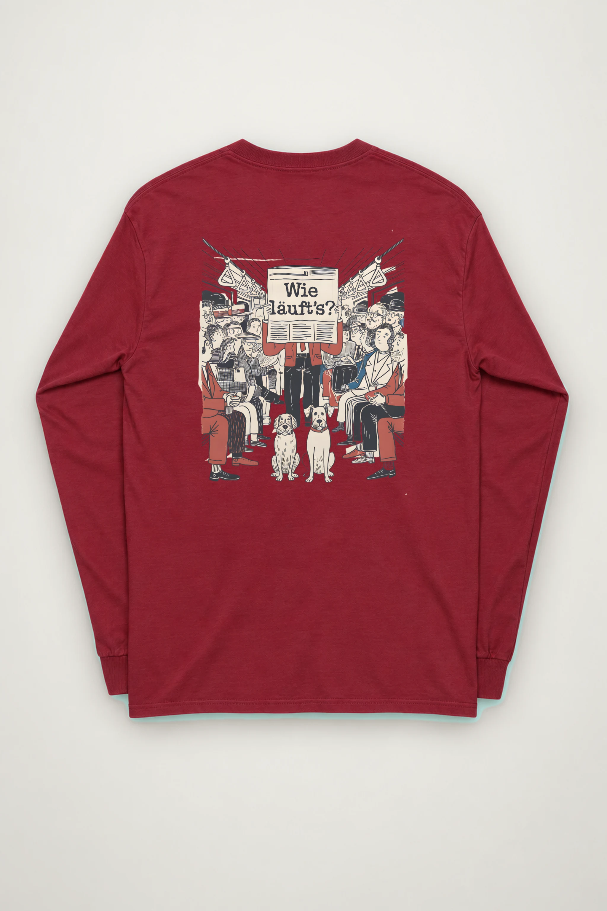"Wie Läuft’s Subway" Unisex Longsleeve T-shirt