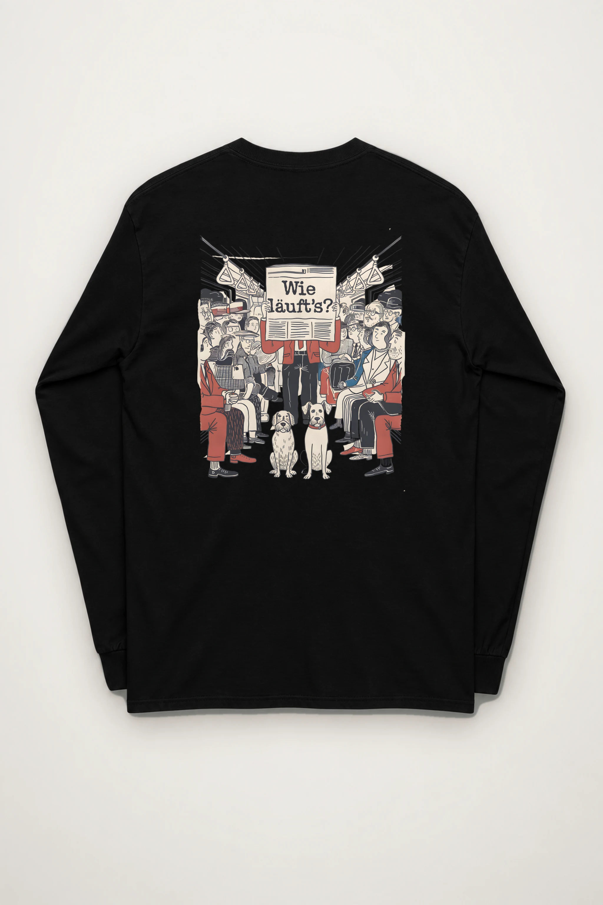 "Wie Läuft’s Subway" Unisex Longsleeve T-shirt