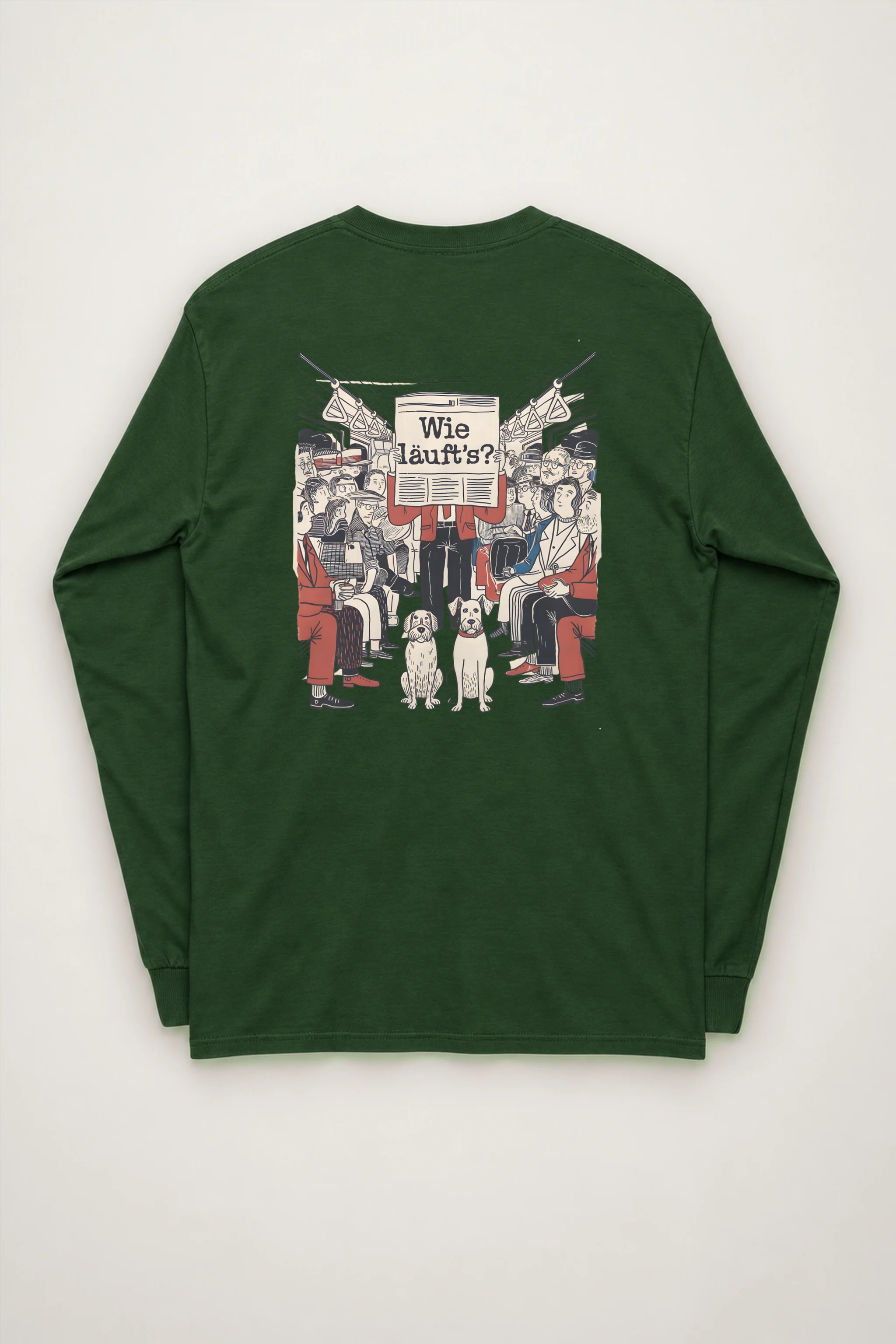 "Wie Läuft’s Subway" Unisex Longsleeve T-shirt