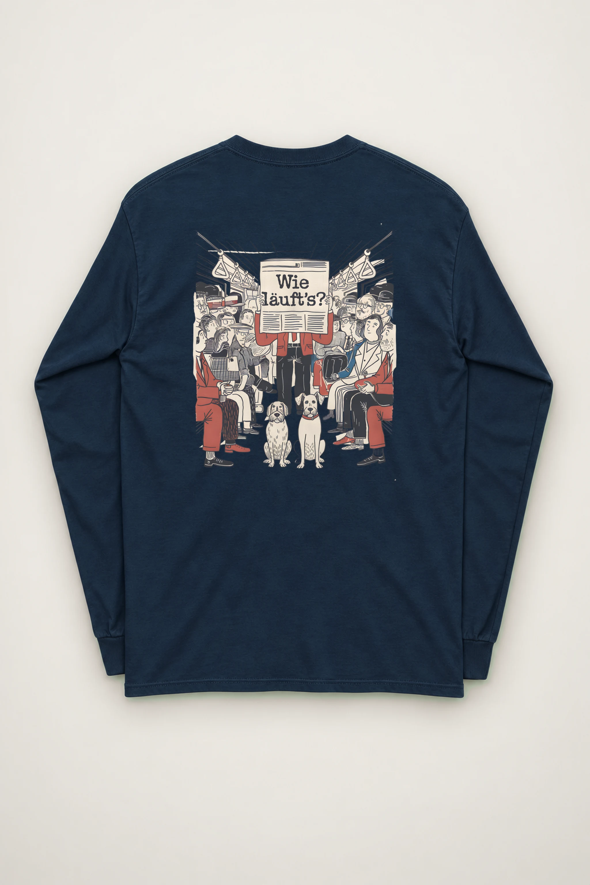 "Wie Läuft’s Subway" Unisex Longsleeve T-shirt