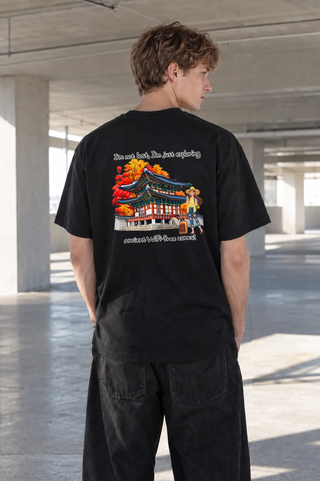 "WiFi-Free Zones" Heavyweight Unisex Crewneck T-shirt | Gildan 5000