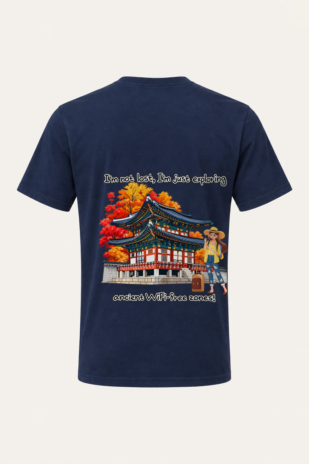 "WiFi-Free Zones" Heavyweight Unisex Crewneck T-shirt | Gildan 5000