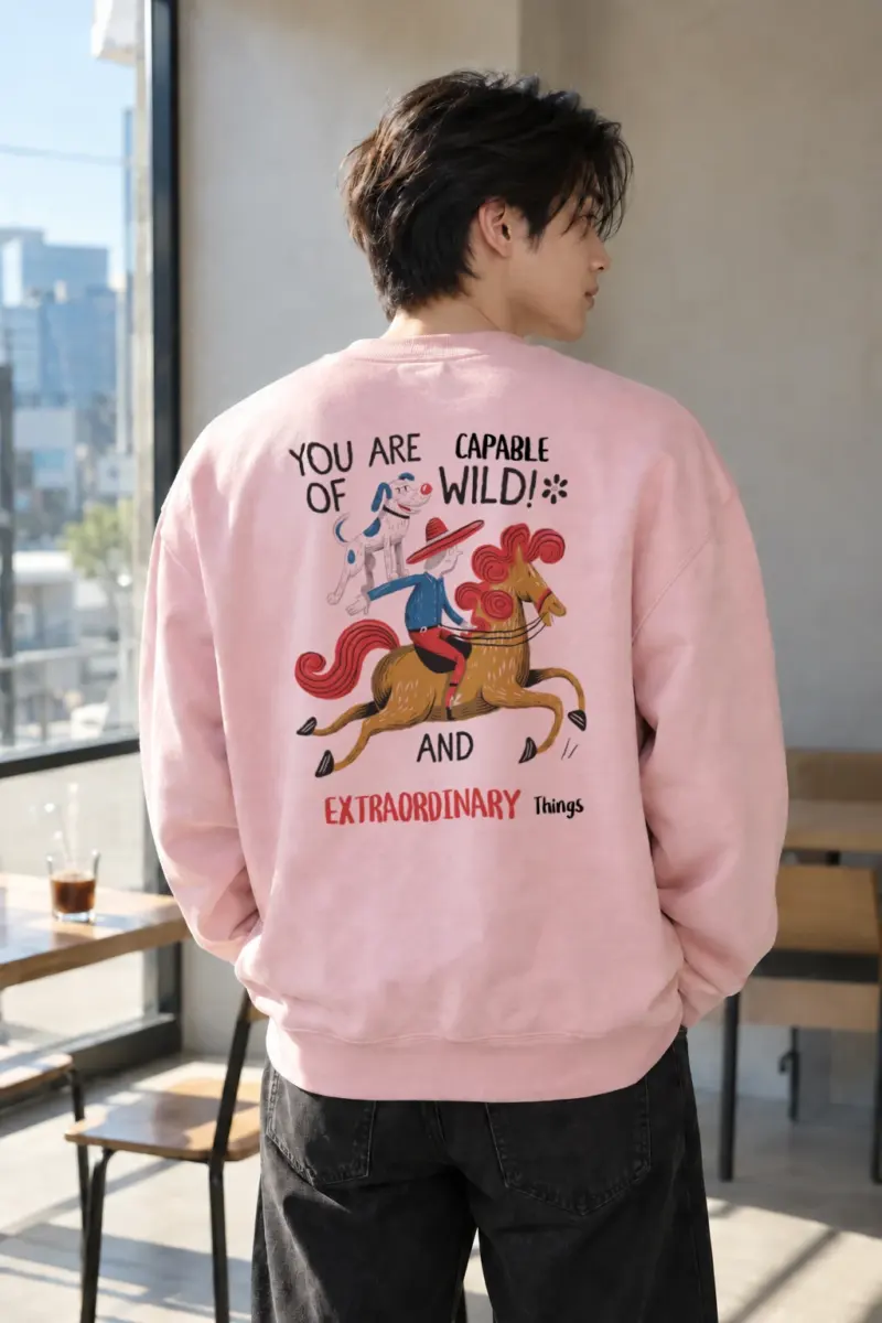 “Wild And Extraordinary” Heavy Blend Unisex Crewneck Sweatshirt | Gildan 18000
